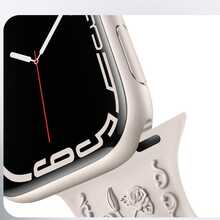 Silicone Strap Compatible With Apple Watch Utltra 2 Band 40mm 44mm 41mm 38mm 45mm 42mm 49mm Women's Silicone Replacement Bands Rose Flower Pattern Engraved Band Compatible With Apple Watch 9 Band 8 7 6 5 4 3 2, Compatible With Apple Watch Band Soft Cute Stylish