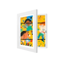 1 件磁性 A4 艺术展示框 - 前开式、可折叠设计，适合青少年绘画和照片 - 卡通主题多功能墙面装饰，适合家庭和办公室，卡通墙面艺术 - 多色 - 查看 10