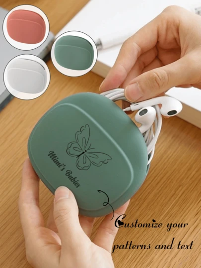 Bolsa de almacenamiento digital, organizador de cable de datos USB, bolsa para cable de auriculares, bolsa portátil para banco de energía, bolsa de almacenamiento de accesorios electrónicos, caja de almacenamiento de cargador, caja de almacenamiento de auriculares para escuela/universidad, bolsa de cable de datos