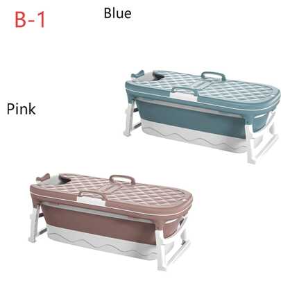 Folding Bathtub Bath Tub Warm Spa Soaking Barrel PVC Bucket Portable Foldable Home Bathroom Decor Summer Bathroom Accessories