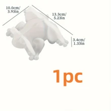 2 Pcs Of Frog Shape Silicone Mold, Animal Silicone Mold, 3D Cutting Resin Mold For Epoxy Casting, Unique Display Frog Mold For DIY Crafts Halloween Wall Tabletop Home Decoration - White - View 11