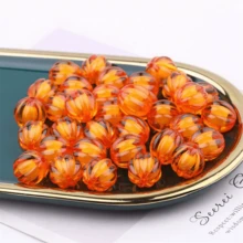 8/10mm Acrylic Colored Pumpkin Beads R DIY Bead Accessories Phone Chain Pendant Bracelet Jewelry Making Accessories - Hạt bí ngô - Xem 17