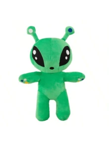 1pc - 2025 New Arrival - Green Big Eye Alien Plush Doll - Funny Sleeping Pillow For Boys & Girls - Stuffed Doll - - Handmade - Birthday Gift, Christmas Gift, Halloween Gift, Perfect Gift - Multicolor - View 4