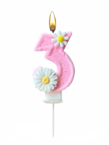 New Flower Decor 0-9 Number Candles, Birthday Cake Decorations, Party Candles, Atmosphere Party Supplies, Romantic Party Supplies, Birthday Candles, Personal Party, Graduation Party, Halloween, Christmas, Birthday Party, Etc. Cake Decorations, Baking Decorations, Creative Number Birthday Candles, Birthday Cake Decorative Candles, Valentine's Day Decorations, Suitable For 1-100 Years Old Birthday Party Cake Decorations