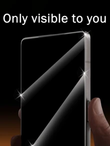 2 片全覆盖隐私钢化玻璃屏幕保护膜适用于 Infinix，防刮防偷窥保护膜，易于安装无气泡易于清洁钢化膜用于屏幕保护必需品，适用于日常防护、办公室、家庭隐私屏幕保护膜手机屏幕保护膜手机配件防水防震防摔防摔防指纹 - 黑色 - 查看 2