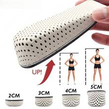 Invisible Height Increase Insoles Men Women Shoes Insole EVA Memory Foam Heel Lifting 2/3/4/5CM Taller Cushion Heighten Shoe Pad