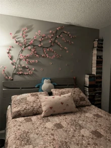 1pc Cherry Blossom Branch Light, 8 Flashing Modes, Suitable For Indoor/Outdoor Use In Spring/Summer, Applicable For Wedding Decor, Party Ambiance, Valentine's Day, Christmas, Birthday, Graduation Ceremony And More