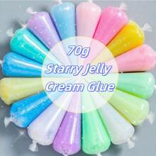 3 Bottles/Set Candy Color Simulated Cream Gel, Colorful Cream Clay DIY Phone Case Tools/Handmade Decor, Silicone Cream Adhesive For DIY Jewelry Making, Phone Case, Hair Clip Crafts