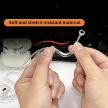 1 Pair/2 Pairs Transparent Bluetooth Earphone Hooks, Keeps Earphones Stable And Prevents Slipping, Suitable For Bluetooth Earphones, Earphone Clips, Ear Hooks, Ear Hangers