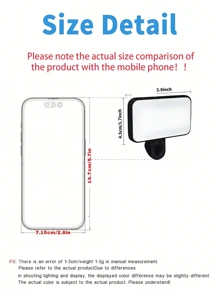 Lumière de selfie portable, éclairage pour vidéoconférence avec pince pour caméra de téléphone, lumière LED amovible pour vidéoconférence, 3 modes d'éclairage, rechargeable, portable, convient aux ordinateurs portables/téléphones/tablettes/appels Zoom/maquillage. Convient aux selfies et à la diffusion en direct, lumière portable