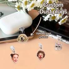 1/3/5 chiếc Nút chặn bụi chụp ảnh tùy chỉnh, Nút chặn bụi chụp ảnh thú cưng tùy chỉnh, Nút chặn bụi chụp ảnh Acrylic cá nhân hóa, Loại C, Có đèn, Ba tùy chọn, Chống bụi hiệu quả và siêu bền, Mặt dây chuyền điện thoại di động hình thú cưng dễ thương cá nhân hóa, Phụ kiện điện thoại di động tùy chỉnh, Nút chặn bụi mini, Quà tặng sinh nhật - Nhiều màu - Xem 2