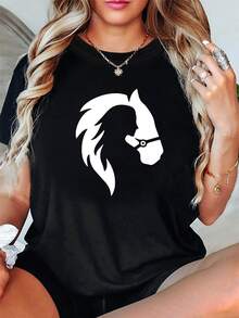 Women T-Shirts - màu đen - Xem 1