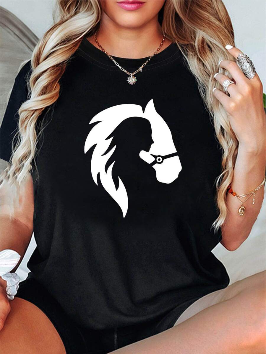 Women T-Shirts - màu đen - Xem 1