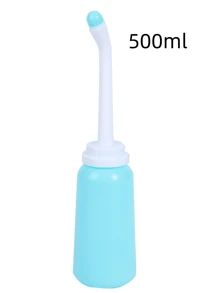 1pc Portable Travel Bidet Bottle, Leak-Proof Perineal Cleansing Spray Bottle, Portable Feminine Hygiene Cleaner, Large Capacity Handheld Travel Bidet, 350ml, Random Style Carrying Pouch - Multicolor - View 18