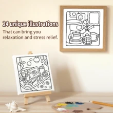 1 Sách Tô Màu Tự Yêu Thương Dành Cho Người Lớn & Thanh Thiếu Niên, 24 Trang - (Bìa Ngọc Trai) - Giấy dày được nâng cấp, Thích Hợp Để Thư Giãn, Làm Quà Tặng Ngày Lễ và Sinh Nhật - Hình Minh Họa Nghệ Thuật, Nổi Bật, Dễ Tô Màu, Phù Hợp Cho Người Tô Màu Có Kinh Nghiệm, Cũng Có Thể Dùng Làm Đồ Dùng Học Tập, Sách Vẽ Tự Làm Cho Năm Học Mới, Đồ Chơi Giáo Dục Tô Màu Cho Trẻ Em (Tặng Ngẫu Nhiên 5 Hình Dán) - 20x20cm 24 trang - Xem 9