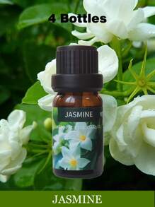 10ml Aromatherapy Essential Oil Yoga Oil Plant Essential Oil For Humidifier Diffuser Fruit Flower Aroma Fragrance Oil Jasmine Lavender Rose Orange, Living Room And Bathroom Deodorization,Suitable For Diffusers, Humidifiers