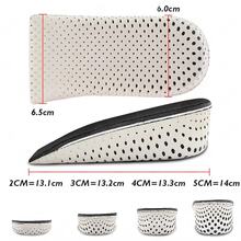 Invisible Height Increase Insoles Men Women Shoes Insole EVA Memory Foam Heel Lifting 2/3/4/5CM Taller Cushion Heighten Shoe Pad