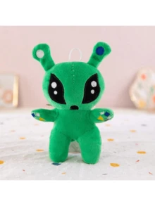 1pc - 2025 New Arrival - Green Big Eye Alien Plush Doll - Funny Sleeping Pillow For Boys & Girls - Stuffed Doll - - Handmade - Birthday Gift, Christmas Gift, Halloween Gift, Perfect Gift - Multicolor - View 3