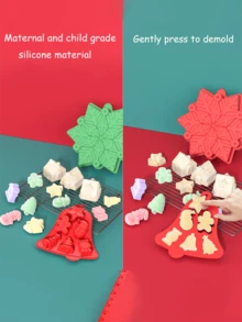 Christmas Silicone Cake Mold, Easy To Release And Durable Baking Mold, Suitable For Holiday Desserts, Essential For Holiday Kitchens, And Festive Atmosphere Decoration Christmas Christmas Decorations Christmas Pajamas Christmas Gifts Christmas Decor