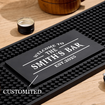 Custom Bar Mat With Bar Name & Year, Personalized Bar Runner Gifts, Silicone Barware Gift, Pub Accessories, Rubber Bar Mat, Home Bar Gift, Multi-Functional, , Ornamental, Reusable, Exquisite, Stylish, High-Quality, Colorful, Modern, Custom, Personalized, Unique, Ideal Gifts For Him, Ideal Gifts For Her, Boyfriend, Dad, Girlfriend, Mom, Family, Friends, Tea Room, Home, Garden, Office, For Anniversaries, For Valentine's Day, For Mother's Day, For Birthdays, For Father's Day, For Graduation, For Weddings, For Housewarming,Multi-Functional, ,Ornamental,Reusable,Exquisite,Stylish,High-Quality,Colorful,Modern,Custom,Personalized,Unique,Ideal Gifts For Him,Ideal Gifts For Her,Boyfriend,Dad,Girlfriend,Mom,Family,Friends,Tea Room,Home,Garden,Office,For Anniversaries,For Valentine's Day,For Mother's Day,For Birthdays,For Father's Day,For Graduation,For Weddings,For Housewarming