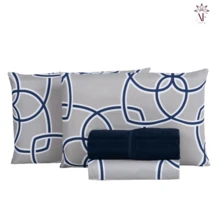 3 And 4 Piece Sheet Set Kit 400 Thread Count Single/Double/Queen With Elastic Band And Pillowcases