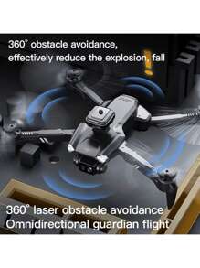 Dron sin escobillas con cámaras duales WIFI, cuadricóptero profesional plegable con detección de obstáculos, motor sin escobillas de alto rendimiento, regalo de cumpleaños, estuche de transporte, bolsa de almacenamiento