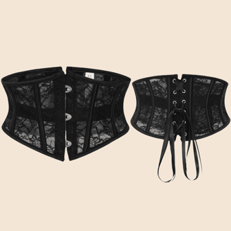 1pc Women's Button-Up Short Waist Cincher, Waist Trainer Corset Top, Slimming Shaping Bodice Suitable For Halloween