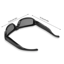 Smart Glasses Glasses 1080P HD Camera Suitable For Recording Life Short Video Recording Cycling Sports Seaside Camping Mountaineering Meeting - màu đen - Xem 11