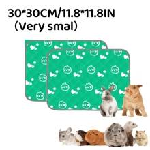 2 包豚鼠床上用品 - 可洗豚鼠笼子衬垫，可重复使用防滑垫，适用于小动物兔子、仓鼠、老鼠（粉色，47 X 23 英寸）