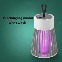 360° Protection Electric Mosquito Killer Lamp - Rechargeable/Plug-In Hanging Mosquito Repellent With UV Light, Quiet Mosquito Trap, Portable For Outdoor Use, Suitable For Home, Bedroom, Patio, Camping