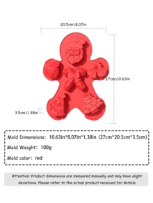 Christmas Silicone Cake Mold, Easy To Release And Durable Baking Mold, Suitable For Holiday Desserts, Essential For Holiday Kitchens, And Festive Atmosphere Decoration Christmas Christmas Decorations Christmas Pajamas Christmas Gifts Christmas Decor