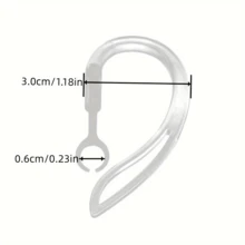 1 Pair/2 Pairs Transparent Bluetooth Earphone Hooks, Keeps Earphones Stable And Prevents Slipping, Suitable For Bluetooth Earphones, Earphone Clips, Ear Hooks, Ear Hangers
