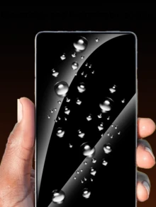 2 片全覆盖隐私钢化玻璃屏幕保护膜适用于 Infinix，防刮防偷窥保护膜，易于安装无气泡易于清洁钢化膜用于屏幕保护必需品，适用于日常防护、办公室、家庭隐私屏幕保护膜手机屏幕保护膜手机配件防水防震防摔防摔防指纹 - 黑色 - 查看 3