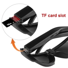Smart Glasses Glasses 1080P HD Camera Suitable For Recording Life Short Video Recording Cycling Sports Seaside Camping Mountaineering Meeting - màu đen - Xem 9