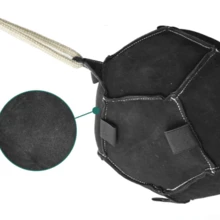 1 Bola de Treinamento Interativa em Formato de Cenoura, em Tecido Oxford Preto, Brinquedo Hexagonal Preto para Cavalos, Durável e Adequada para Esportes e Exercícios com Cavalos - Multicolorido - Ver 3