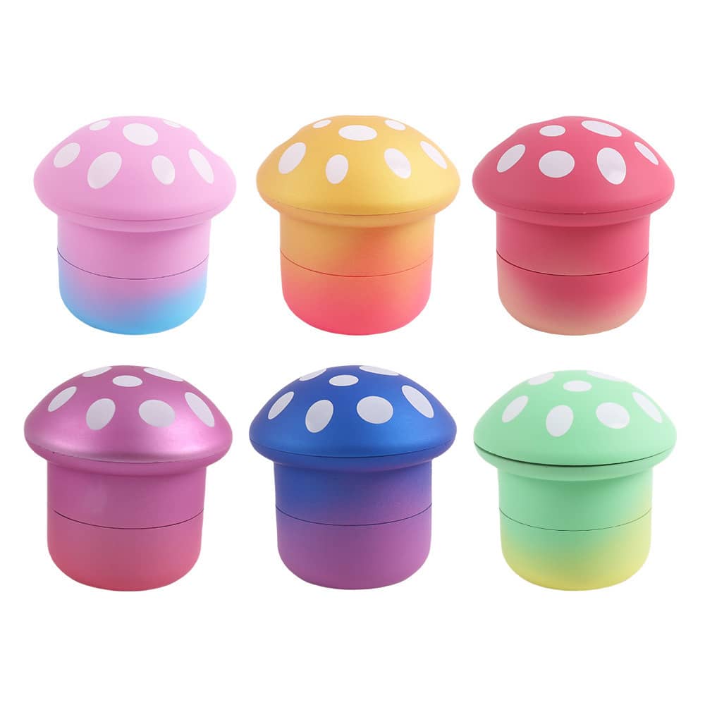 6 pièces Accessoires de broyeur Forme de champignon peinte de manière créative en alliage de zinc, convient aux hommes et aux femmes comme cadeau de la Saint-Valentin