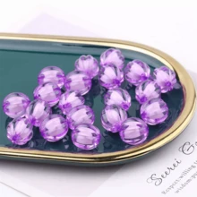 8/10mm Acrylic Colored Pumpkin Beads R DIY Bead Accessories Phone Chain Pendant Bracelet Jewelry Making Accessories - Hạt bí ngô - Xem 26