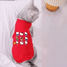 Sanrio 1 Peça Colete de Estimação com Estampa de Gatinho Fofo, Colete Regata de Estimação Confortável e Respirável para Teddy Schnauzer