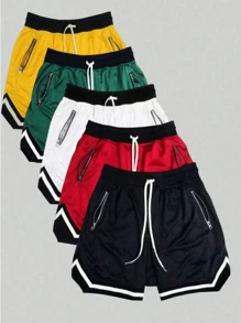 Men's Shorts,Men Shorts,Casual,Workout Shorts,Jersey Men,Zippered Pocket,Gym Clothes Men, ,Athletic Shorts,Gym Shorts,Drawstring Waistband,Basketball Shorts,Elasticity Lightweight Sweatpants Perfect For Basketball, ,Baseball,Workout, Running, Training,Fitness,Athletic,Outdoor,Father's Day Gift