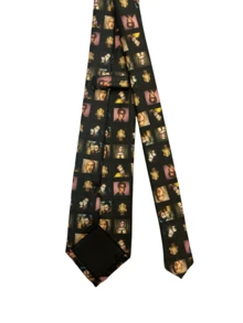 1pc Unisex Cyberpunk Subculture Portrait Graphic Necktie, Fashionable & Stylish - Multicolor - View 5