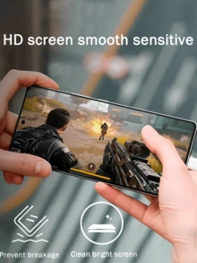 2 片全覆盖隐私钢化玻璃屏幕保护膜适用于 Infinix，防刮防偷窥保护膜，易于安装无气泡易于清洁钢化膜用于屏幕保护必需品，适用于日常防护、办公室、家庭隐私屏幕保护膜手机屏幕保护膜手机配件防水防震防摔防摔防指纹 - 黑色 - 查看 7