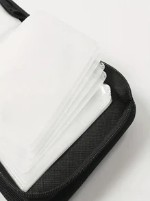 1个40片CD/DVD盒支架：便携式钱包式光盘收纳夹，适用于汽车、家居和旅行 - 让您的光盘井然有序！旅行配件旅行必需品收纳盒DVD收纳数码包音频适用于商务、旅行、学校、大学、办公室旅行必需品旅行配件旅行收纳包