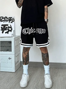 Pantalones cortos para hombres, pantalones cortos casuales, pantalones cortos para entrenamiento, pantalones cortos de jersey, pantalones cortos con estampado de estilo de novio, ropa de gimnasio para hombres, pantalones cortos deportivos, pantalones cortos de gimnasio, cintura con cordón, pantalones cortos de baloncesto, pantalones de chándal ligeros y elásticos perfectos para baloncesto, béisbol, entrenamiento, , fitness, deportes, al aire libre, regalo del Día del Padre