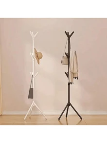 2025 6-Hook Minimalist Garment Rack - Plastic Material, Suitable For Indoor Decor To Hang Light Small Items, Lightweight Coat Rack, Suitable For Hanging Light Clothes, Hats, Bags, Coat Rack, Garment Rack, Quick Installation