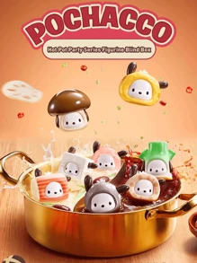 Figuras de la serie Pocacico Hot-Pot Party Blind Box, centradas en imágenes de dibujos animados lindos y combinadas con diseños temáticos de comida única, creando juguetes coleccionables llenos de diversión. El proceso de desembalaje está lleno de sorpresas, ofreciendo una experiencia de juego distintiva.