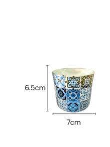 Porcelain Vase 11 Cm - Azul 03 - Ver 2