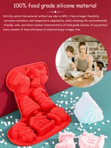 Christmas Silicone Cake Mold, Easy To Release And Durable Baking Mold, Suitable For Holiday Desserts, Essential For Holiday Kitchens, And Festive Atmosphere Decoration Christmas Christmas Decorations Christmas Pajamas Christmas Gifts Christmas Decor