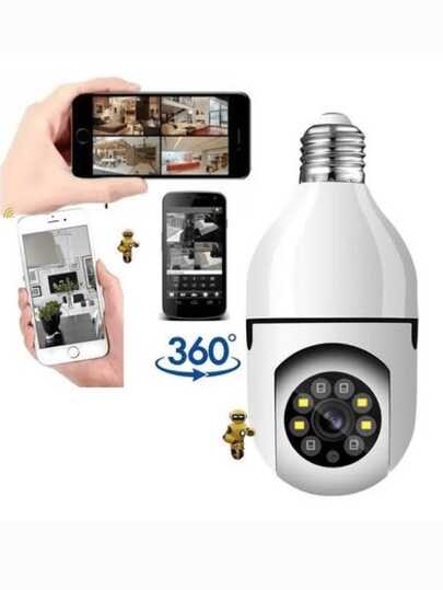 KIT 2 Unidades Mini IP Câmera Wifi sem fio visão noturna microfone alto falante acesso remoto aplicativo