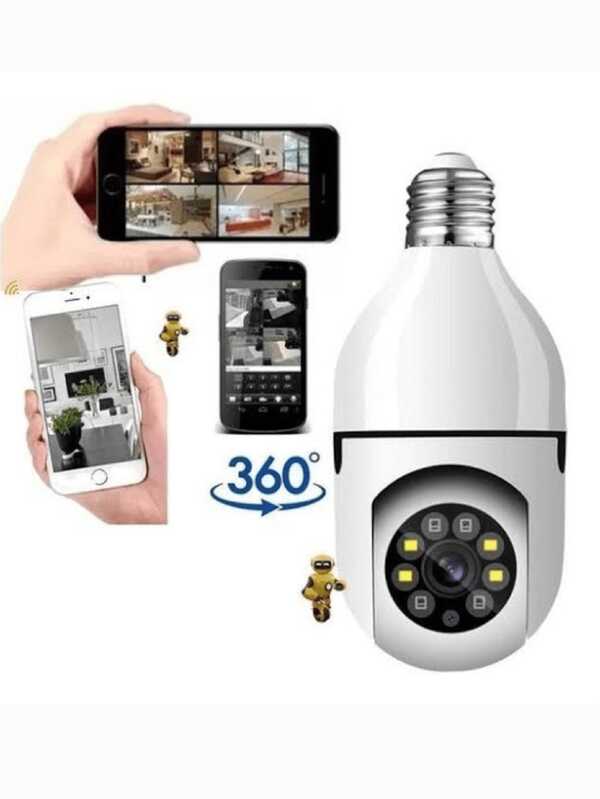 KIT 2 Unidades Mini IP Câmera Wifi sem fio visão noturna microfone alto falante acesso remoto aplicativo