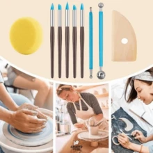 30-Piece Ceramic Sculpting Tool Kit - Multicolor - View 2